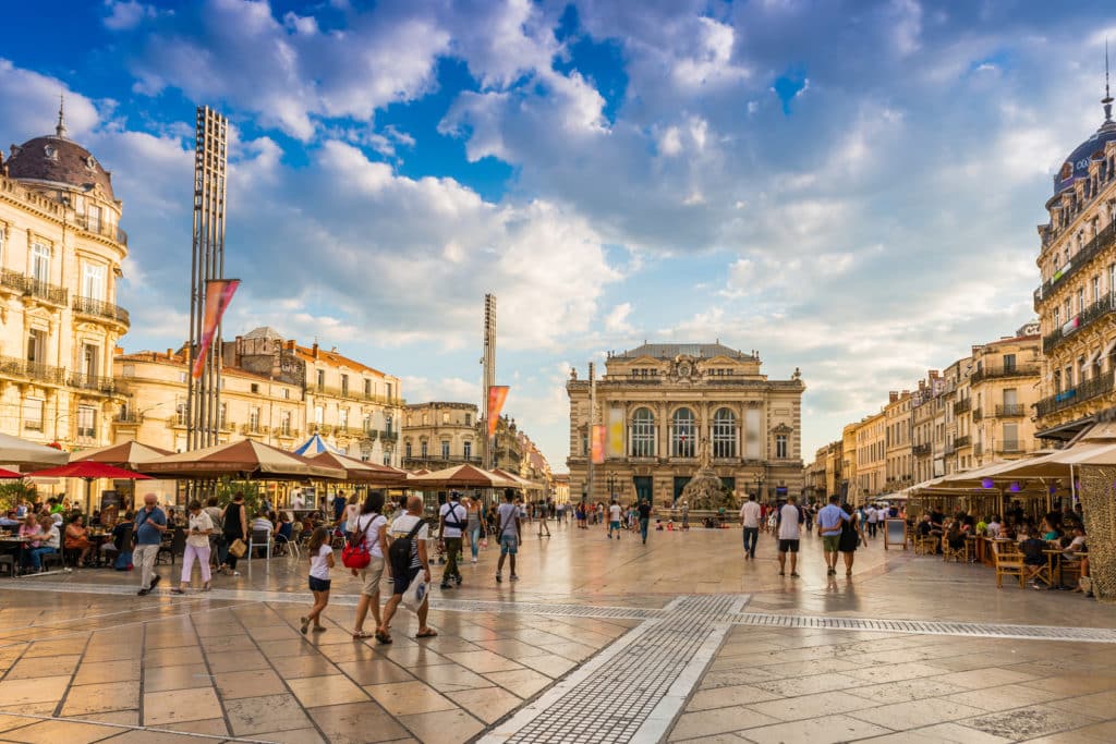 Place de la Comédie, Montpellier, Occitanie, France