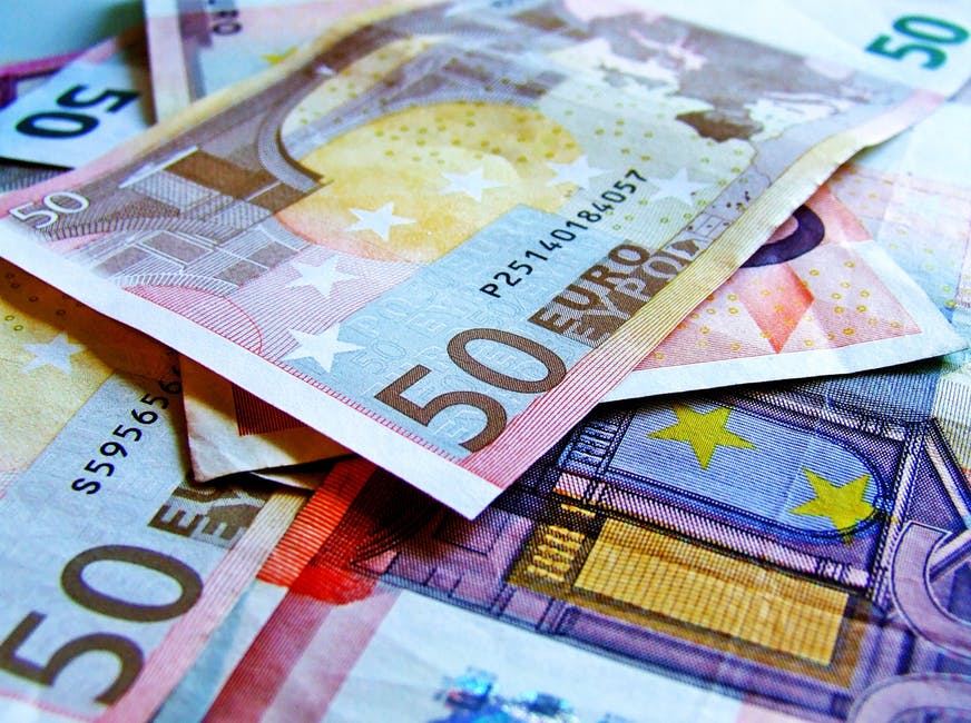 Billets de banque monnaie euros