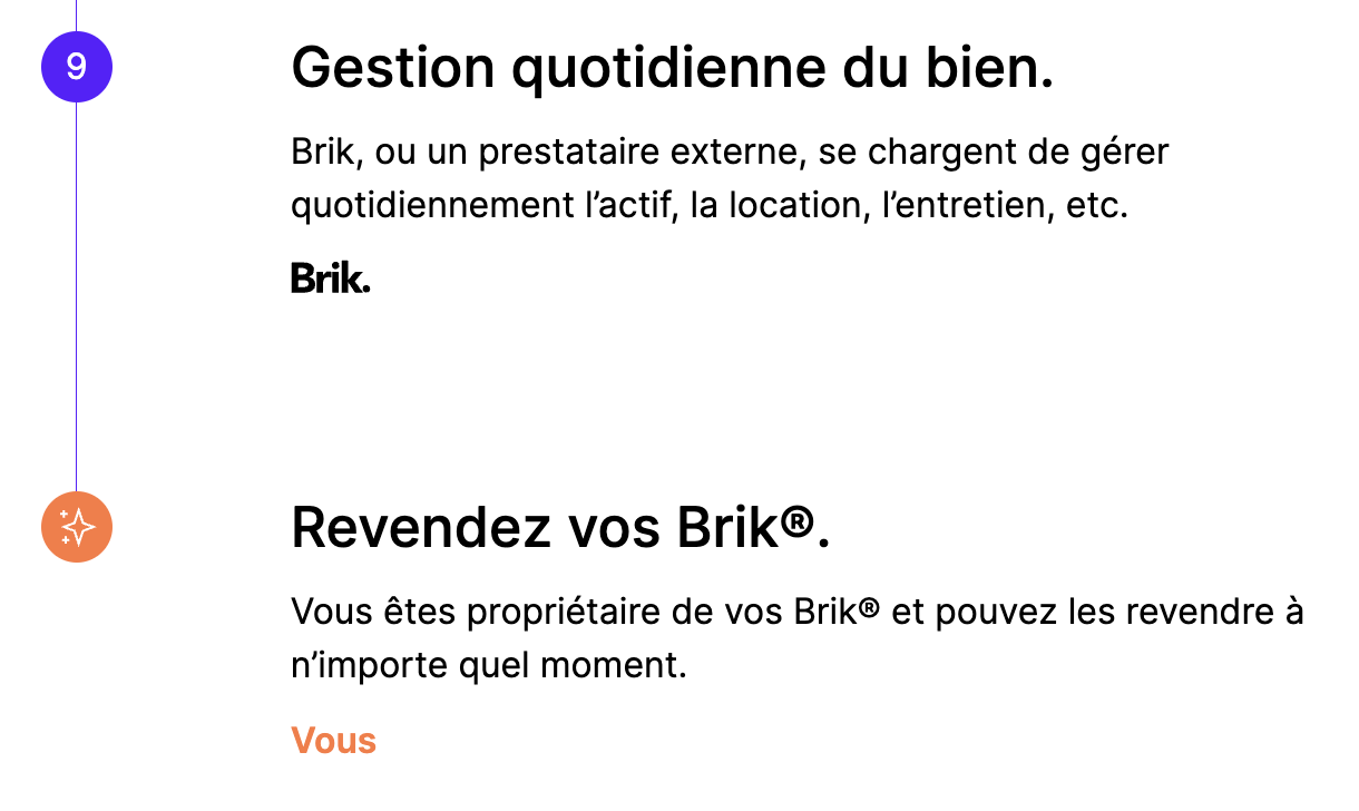 Capture d'écran du site BRIK