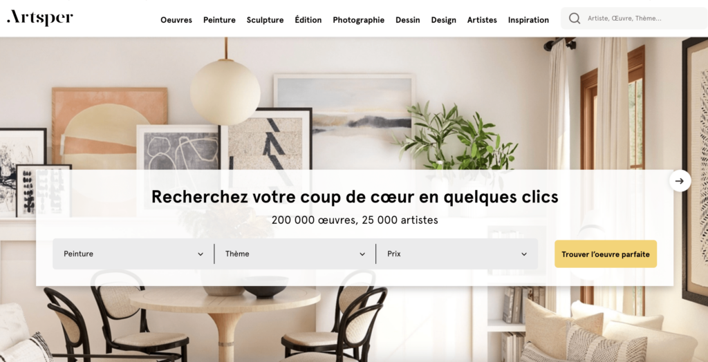 capture d'écran du site Arsper