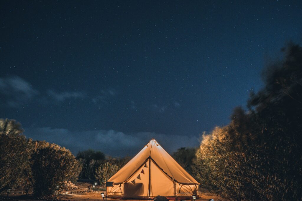 Photo d une tente de camping